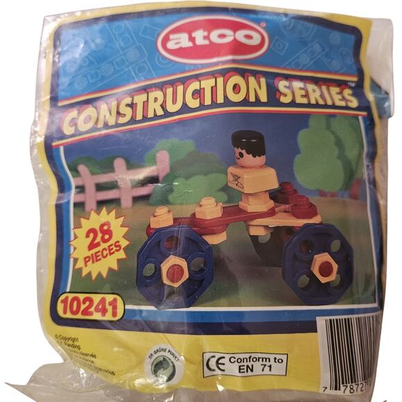 Vintage Atco Construction Series 28 Pieces 10241 New in Package - Picture 1 of 2